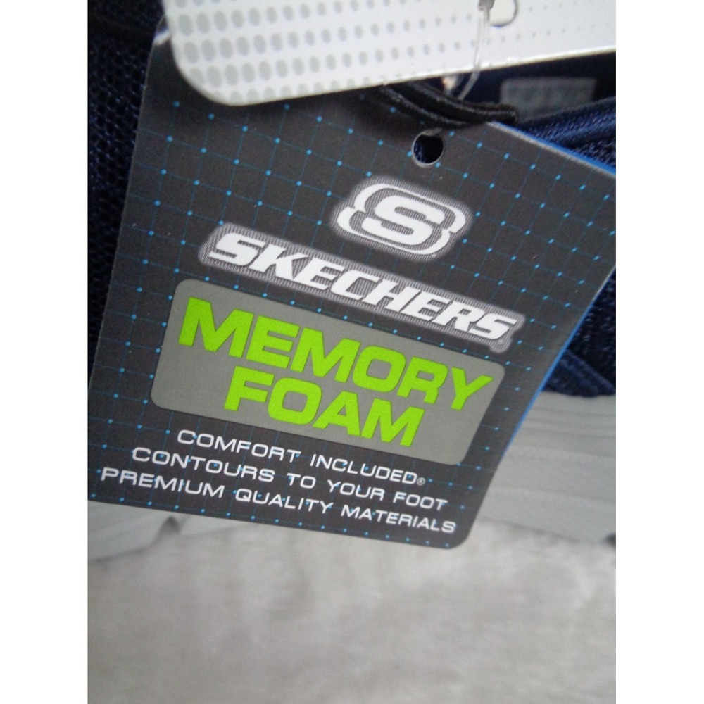 Skechers Men’s Navy Slip-On Athletic Sneakers - Picture 6 of 8